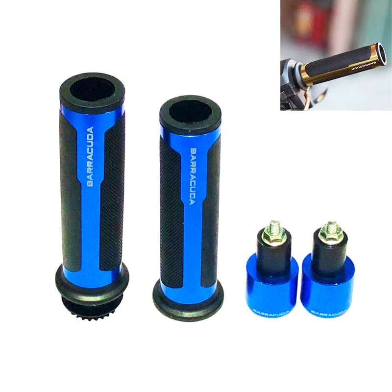 Motorcycle Modification Accessories Hand Grip Cover Handlebar Set(Silver)