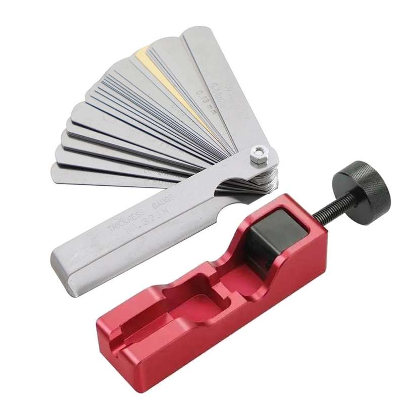 Car Universal Spark Plug Gap Tool with Feeler Gauge for Most 10mm 12mm 14mm 16mm Spark Plugs(Red)