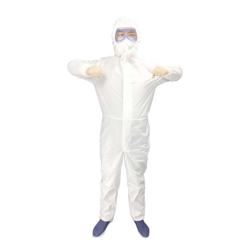 Waterproof Disposable SF Non-woven Breathable Film Siamese Isolation Suit Safely Clothes, Size:185cm