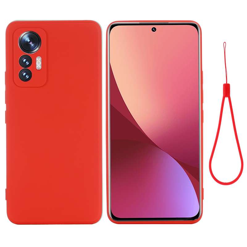 For Xiaomi 12 Lite Solid Color Liquid Silicone Full Coverage Phone Case(Yellow)
