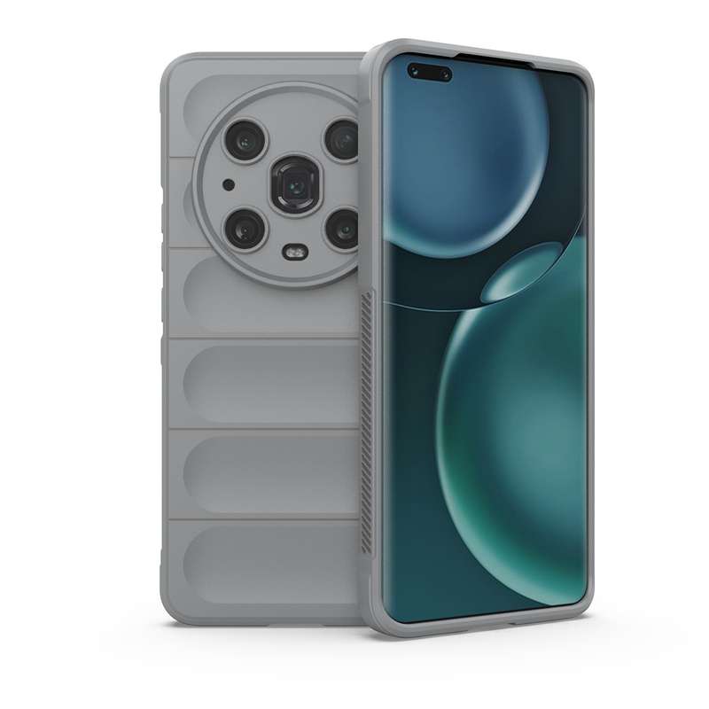 For Honor Magic4 Pro Magic Shield TPU + Flannel Phone Case(Black)