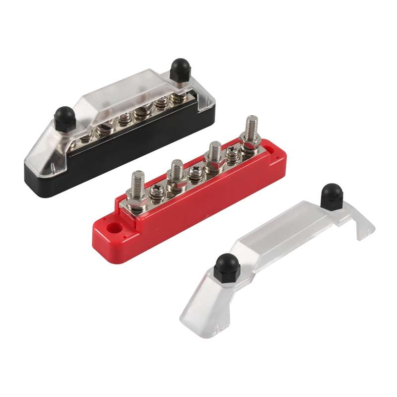 A7472 1 Pair 7 Way Power Distribution Block Terminal Studs with 4 Fixing Screws