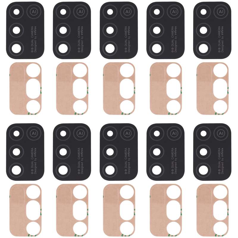 For Infinix Hot 10 Play/Smart 5 India X688C X688B X688C 10pcs Back Camera Lens