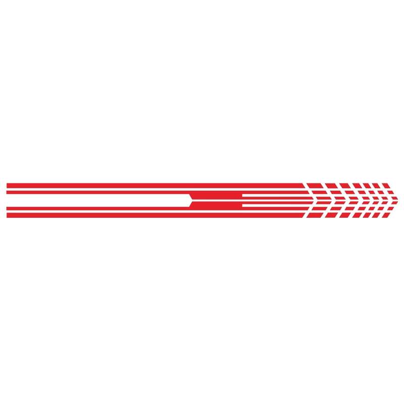 D-730 Stripe Pattern Car Modified Decorative Sticker(Black)