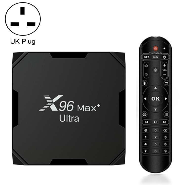 X96 Max+ Ultra 4GB+64GB Amlogic S905X4 8K Smart TV BOX Android 11.0 Media Player, Plug Type:UK Plug