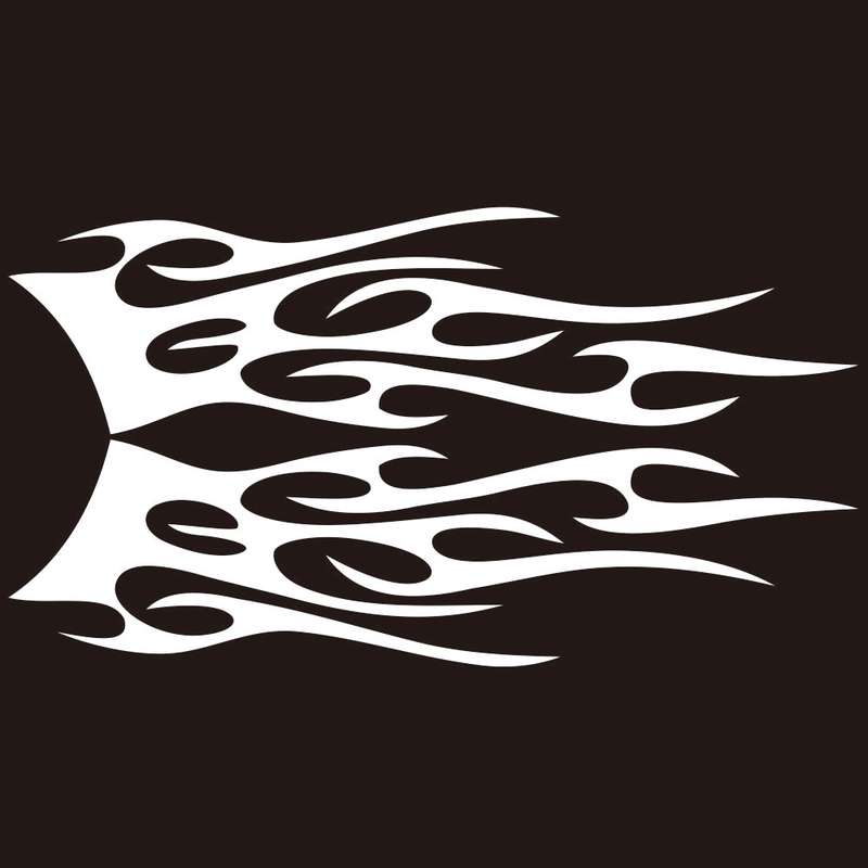 2 PCS/Set D-750 Mountain Pattern Car Modified Decorative Sticker(Black)