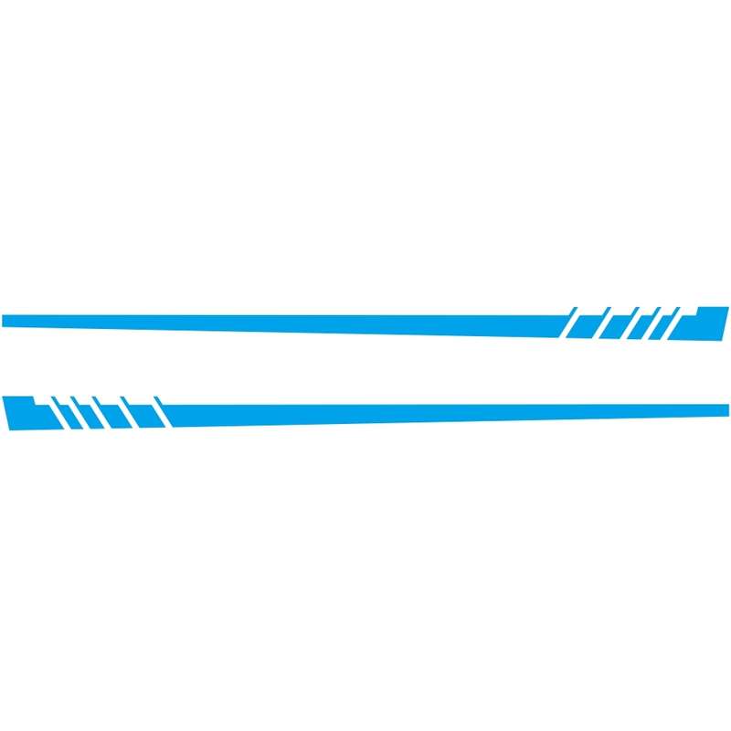 2 PCS/Set D-854 Stripe Pattern Car Modified Decorative Sticker(Blue)