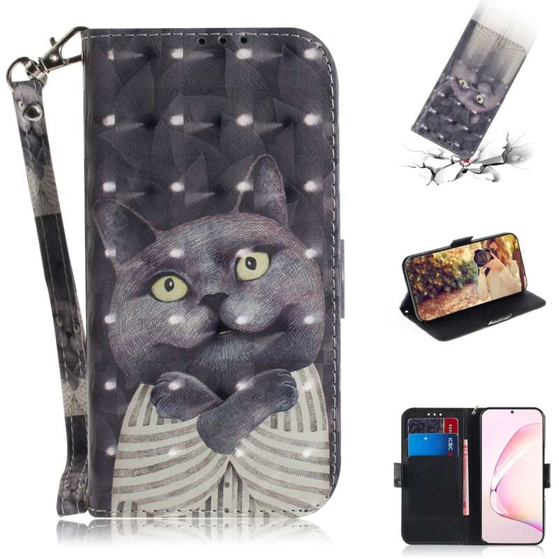 For Galaxy Note 10 Lite / A81 3D Painting Horizontal Flip Leather Case with Holder & Card Slot & Wal