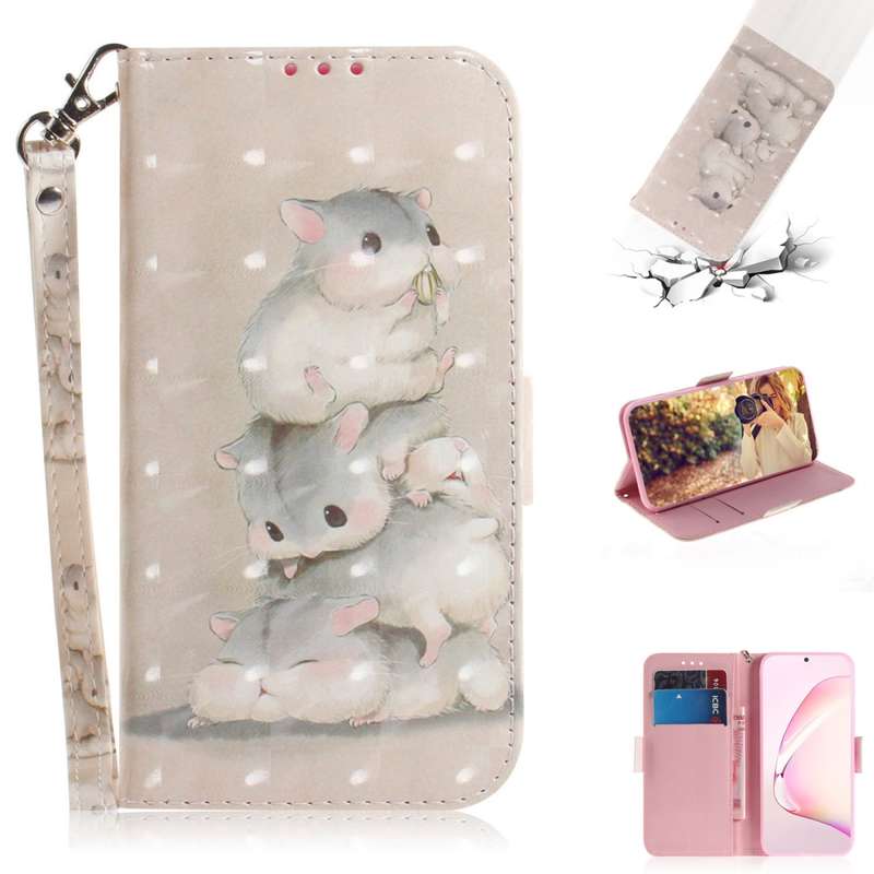 For Galaxy Note 10 Lite / A81 3D Painting Horizontal Flip Leather Case with Holder & Card Slot & Wal