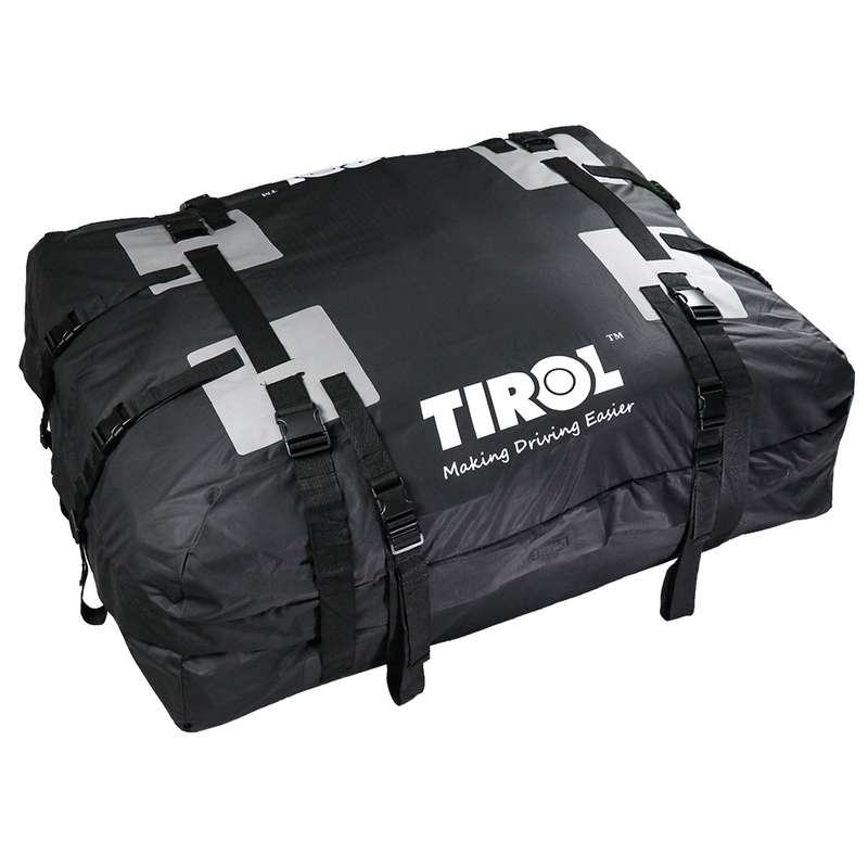 TIROL T24528 15 Cubic Foot Car Universal Rainproof Roof Luggage Outdoor Camper Roof Bag