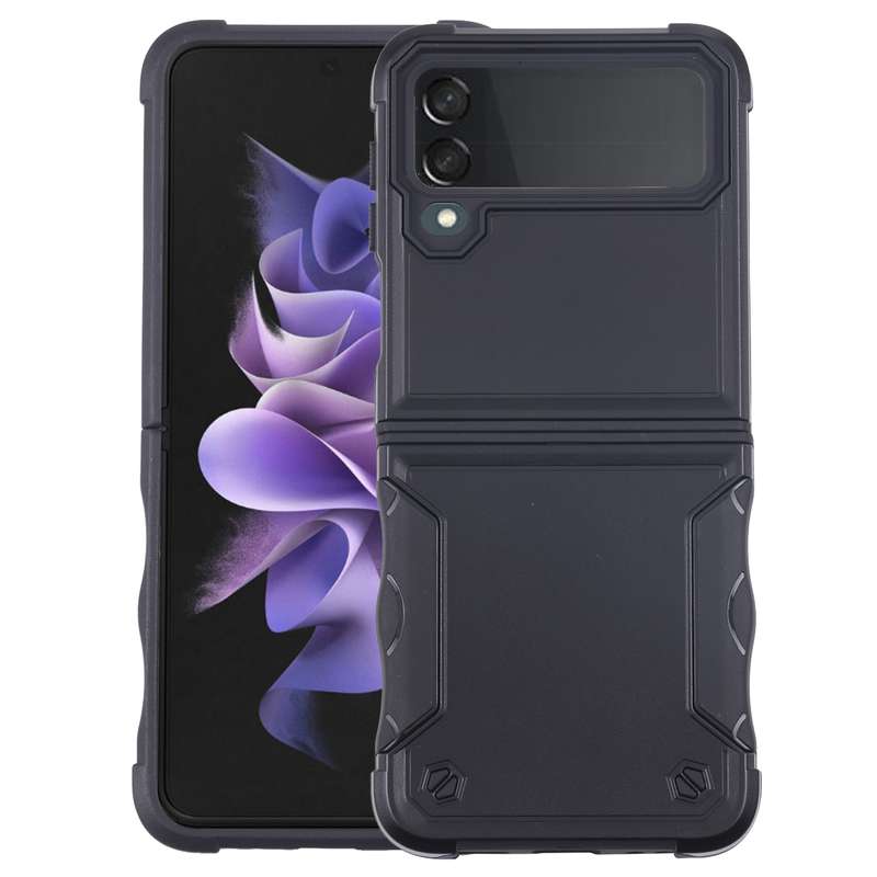 For Samsung Galaxy Z Flip4 Non-slip Shockproof Armor Phone Case(Rose Gold)