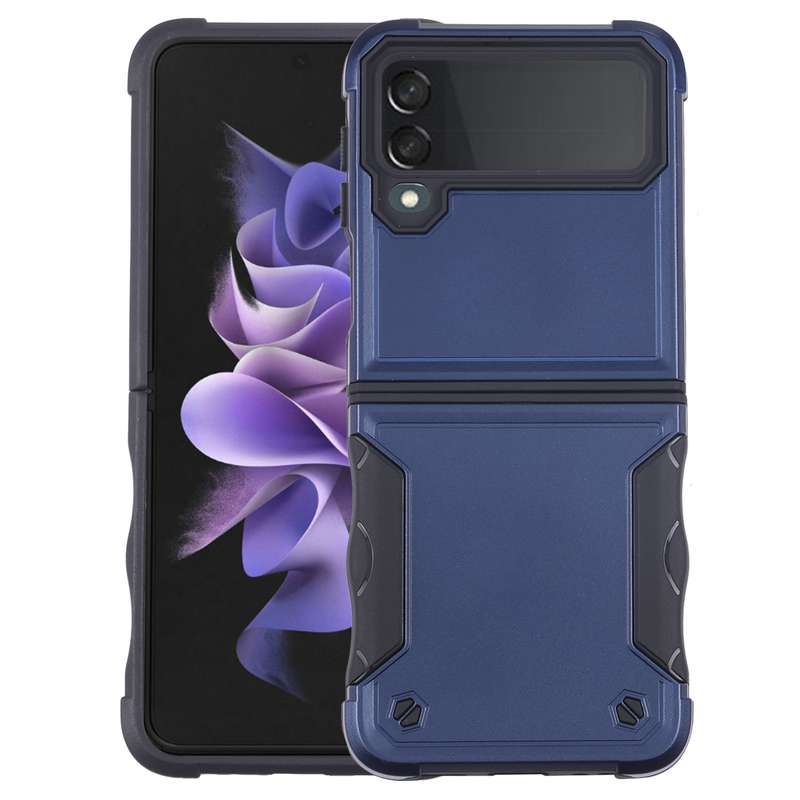 For Samsung Galaxy Z Flip4 Non-slip Shockproof Armor Phone Case(Rose Gold)