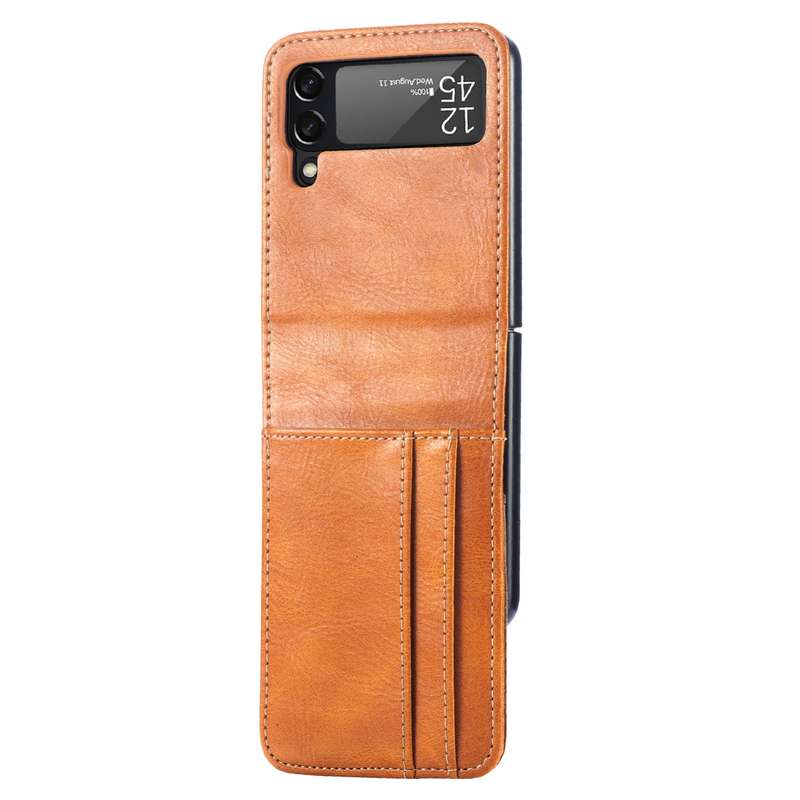 For Samsung Galaxy Z Fold3 5G Magnetic Hinges Plating Phone Case with Holder(Black)