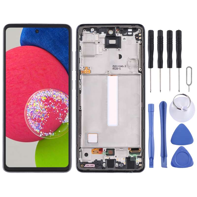 Original Super AMOLED LCD Screen For Samsung Galaxy A52S 5G SM-A528B Digitizer Full Assembly with Fr