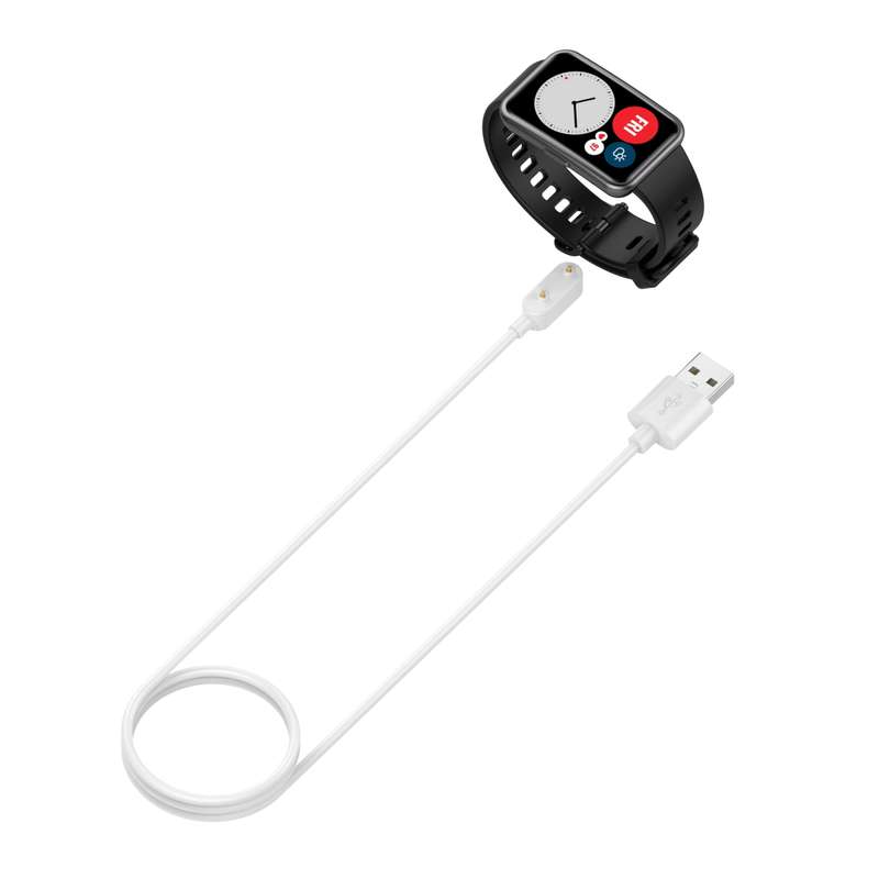 For Huawei Watch Fit 2 Smart Watch Magnetic Charging Cable, Length: 1m(Black)