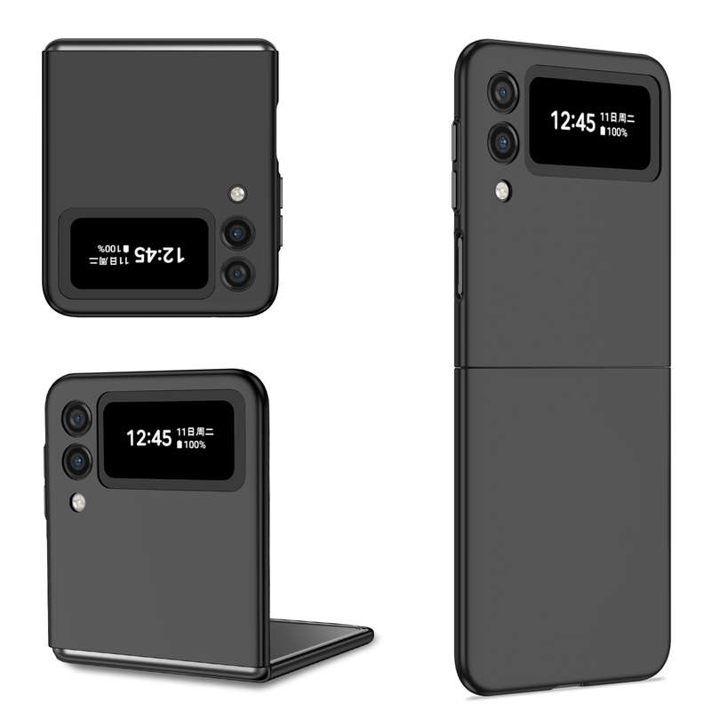 For Samsung Galaxy Z Flip4 Armor Foldable Phone Case(Black)