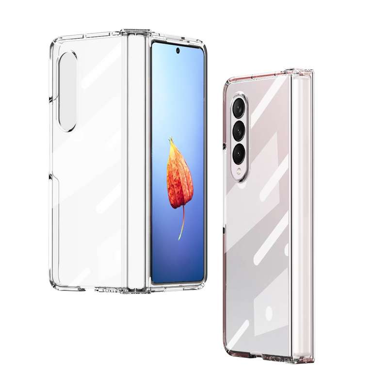 For Samsung Galaxy Z Fold4 Full Body Electroplating Hinge Phone Case(Black)
