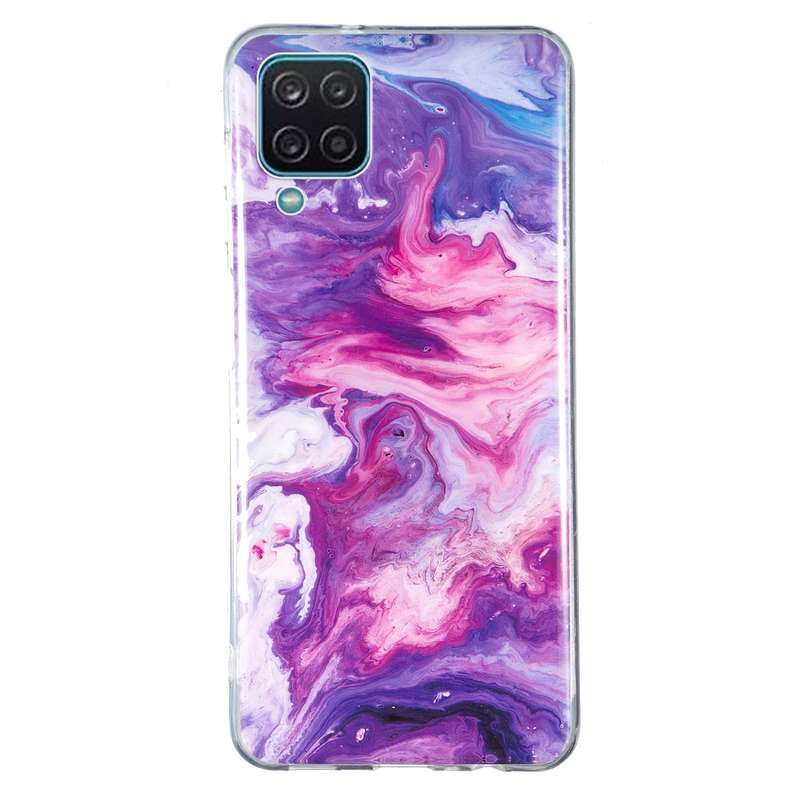 For Samsung Galaxy S20 FE 5G IMD Marble Pattern TPU Phone Case(Green)