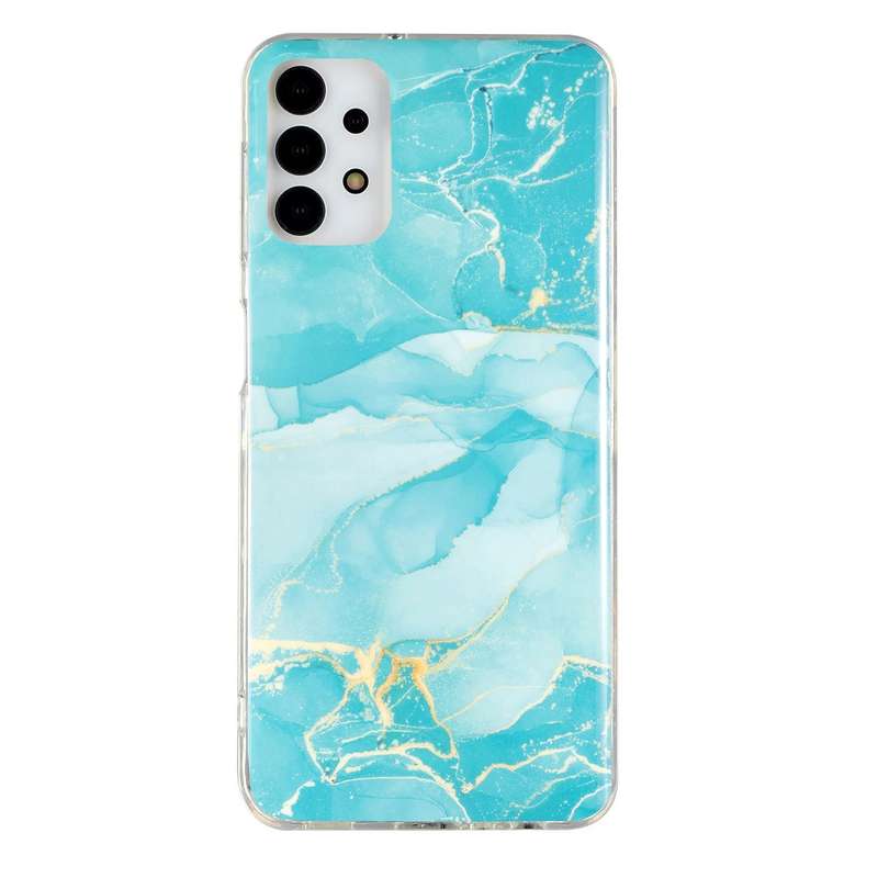 For Samsung Galaxy A33 5G IMD Marble Pattern TPU Phone Case(White)