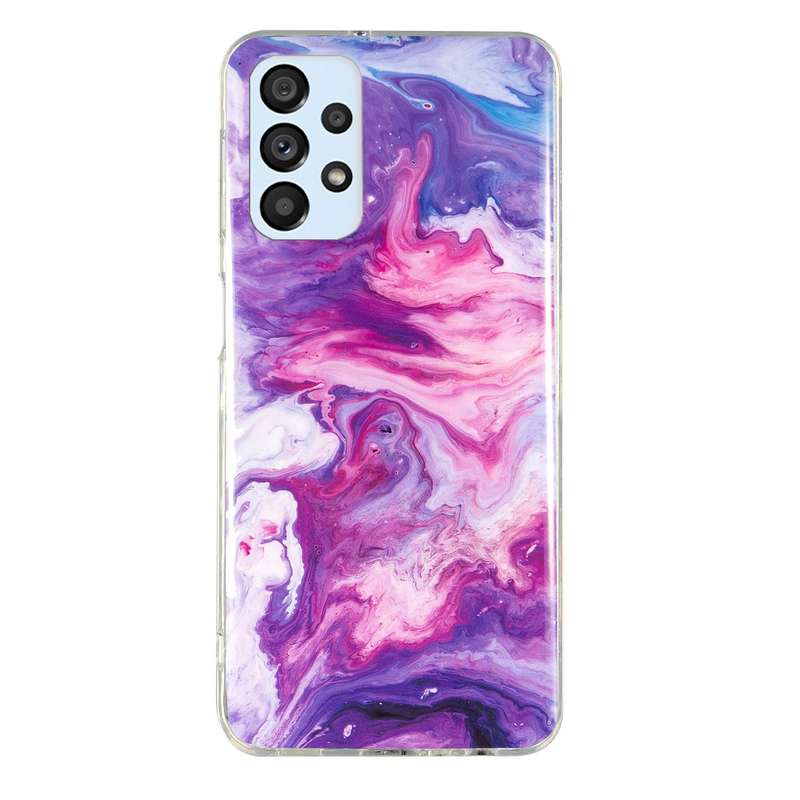 For Samsung Galaxy A33 5G IMD Marble Pattern TPU Phone Case(White)