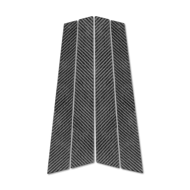 Car Carbon Fiber B-pillar Decorative Sticker for Porsche Panamera 2010-2016, Left and Right Drive