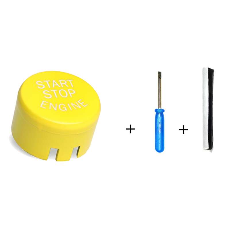 Car Engine Start Key Push Button Cover for BMW G / F Chassis, Style:with Start and Stop