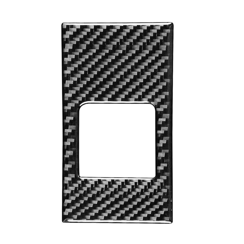 Car Carbon Fiber Rear Seat Adjustment Panel Decorative Sticker for Porsche Panamera 2010-2016, Left