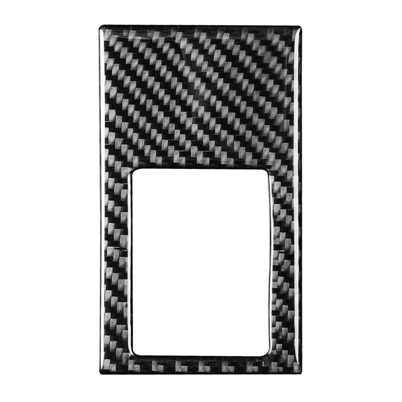 Car Carbon Fiber Rear Seat Adjustment Panel Decorative Sticker for Porsche Panamera 2010-2016, Left