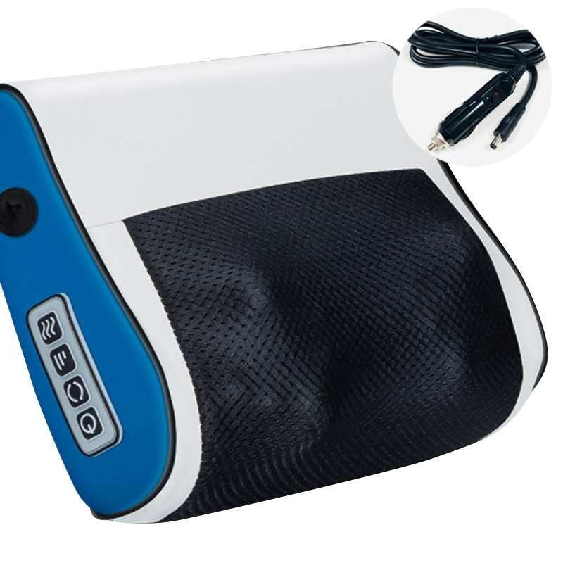 Multifunctional Hot Compress Neck Massager Car Cervical Spine Massage Pillow(Blue Upgrade)