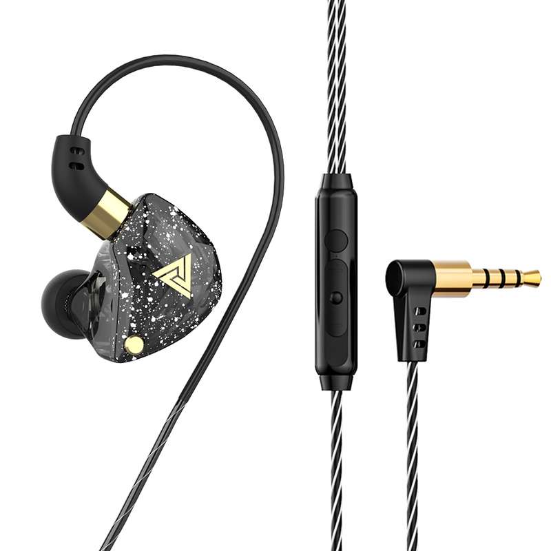 QKZ SK8 3.5mm Sports In-ear Dynamic HIFI Monitor Earphone with Mic(Colorful)