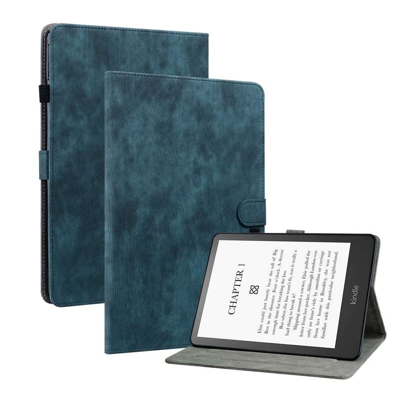 For Samsung Galaxy Tab A8 Marble Pattern Smart Leather Tablet Case(Green)