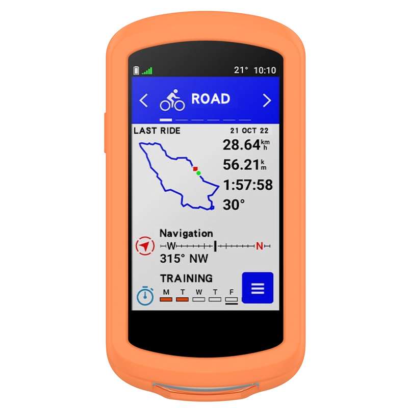 For Garmin Edge 1040 Full Back Cover Stopwatch Silicone Case(Black)