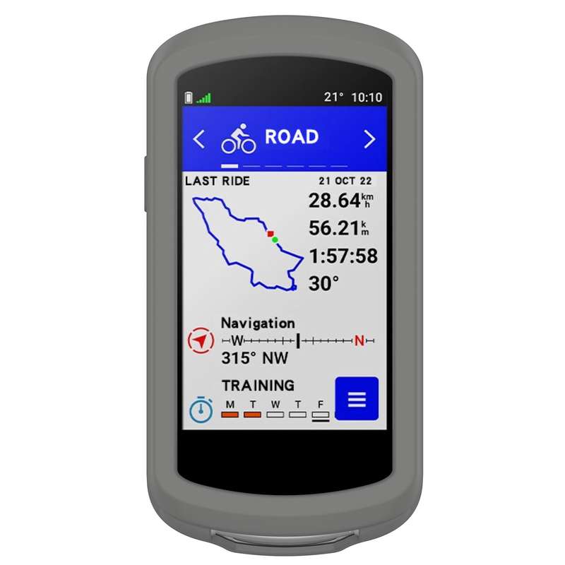For Garmin Edge 1040 Full Back Cover Stopwatch Silicone Case(Black)