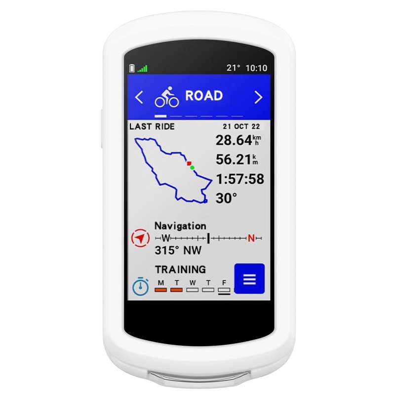 For Garmin Edge 1040 Full Back Cover Stopwatch Silicone Case(Black)