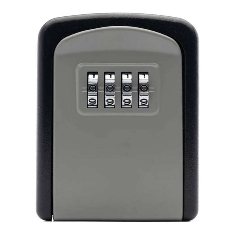 G9 4-digit Password Aluminum Alloy Key Storage Box(Black)