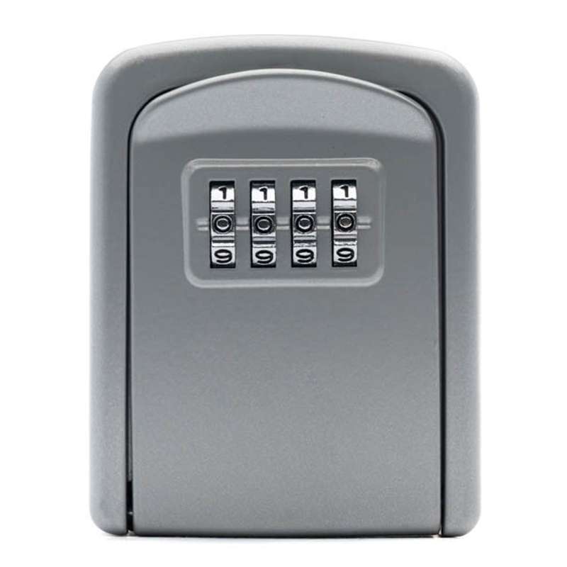 G9 4-digit Password Aluminum Alloy Key Storage Box(Black)