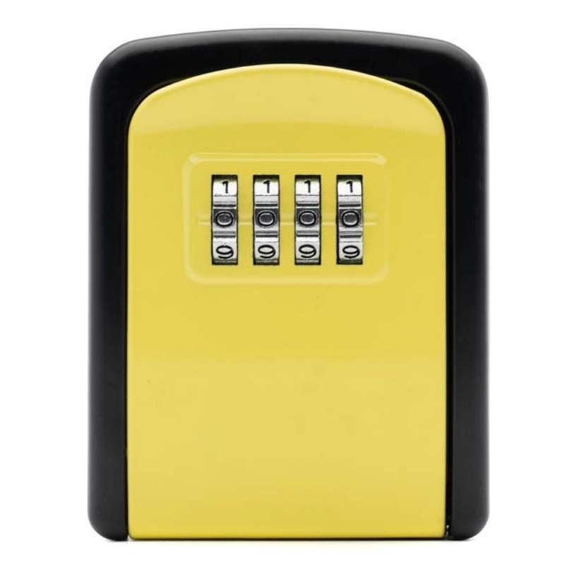 G9 4-digit Password Aluminum Alloy Key Storage Box(Black)