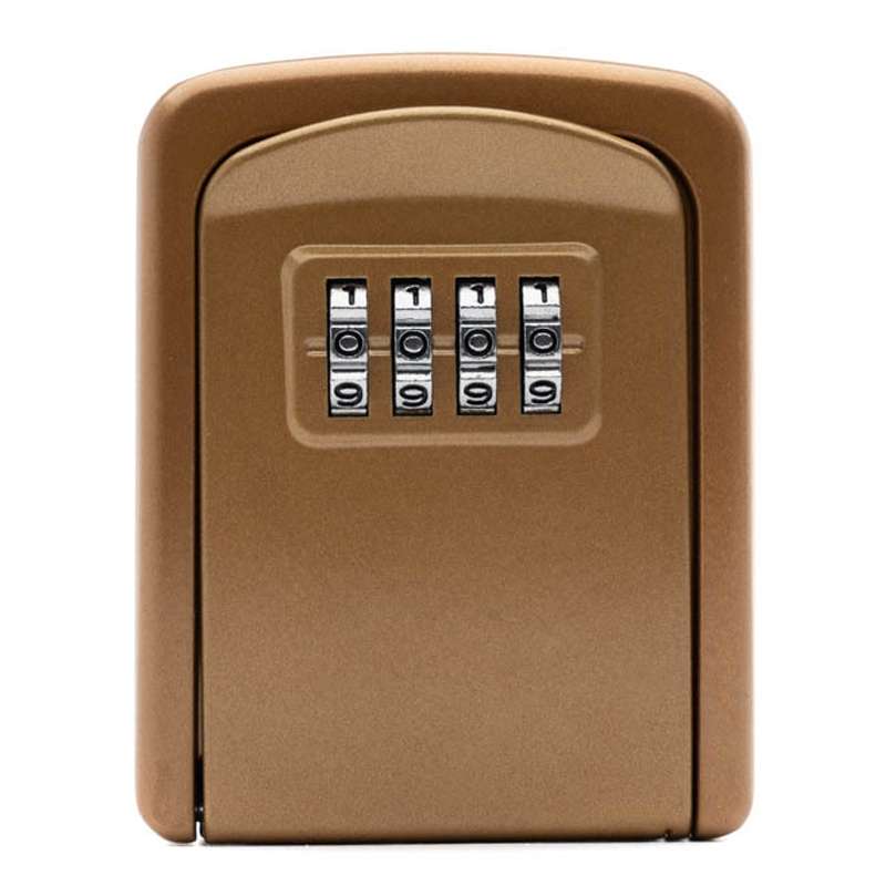 G9 4-digit Password Aluminum Alloy Key Storage Box(Black)