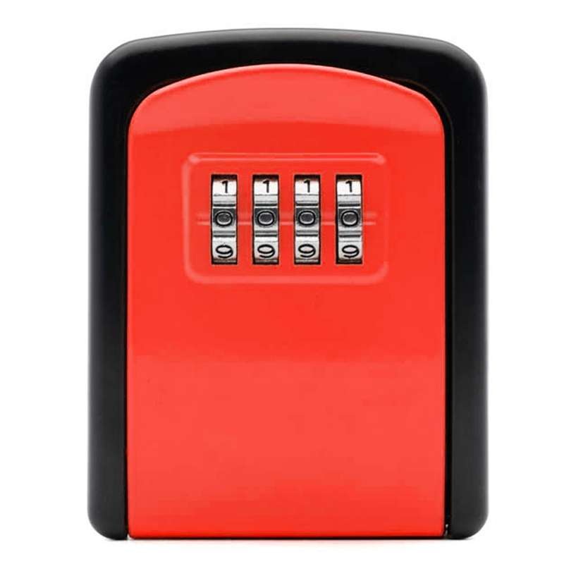 G9 4-digit Password Aluminum Alloy Key Storage Box(Black)