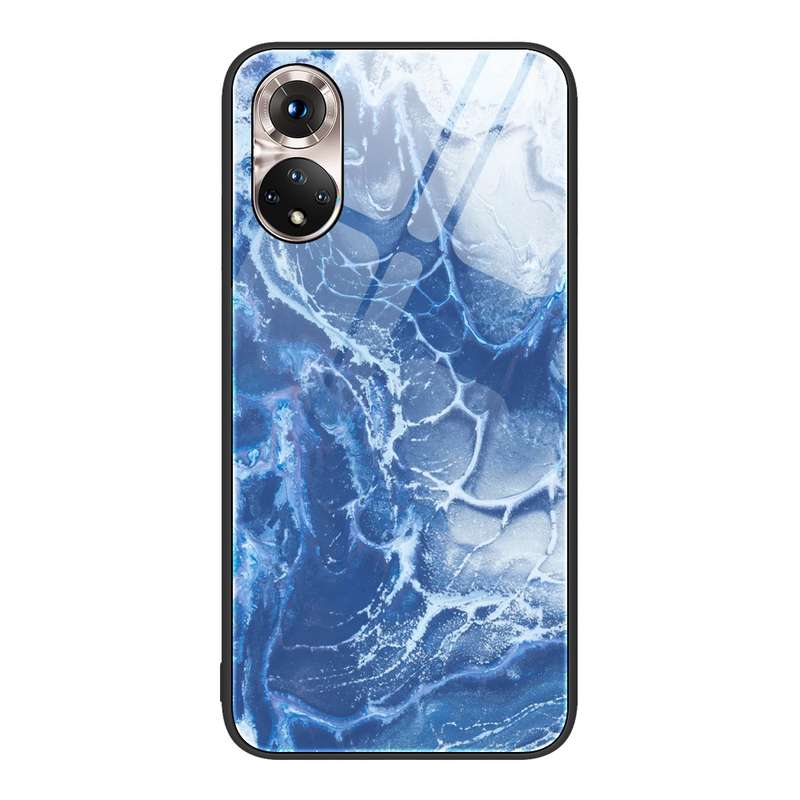 For Xiaomi Redmi 10C Wood Grain Glass Protective Case(Black)