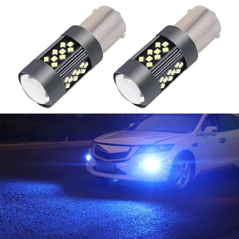 1 Pair 1156 12V 7W Continuous Car LED Fog Light(Ice Blue Light)