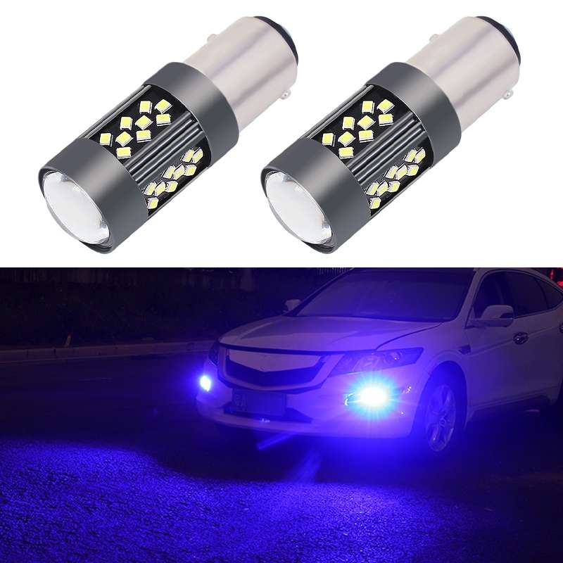 1 Pair 1157 12V 7W Continuous Car LED Fog Light(Blue Light)