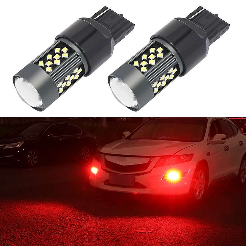 1 Pair 7440 12V 7W Continuous Car LED Fog Light(Red Light)
