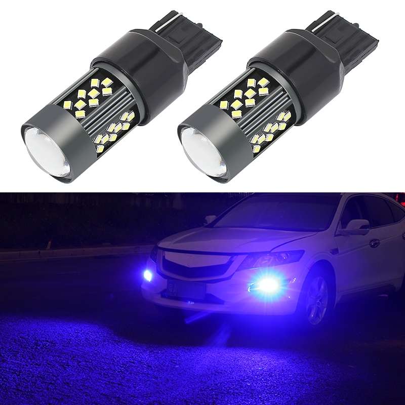 1 Pair 7443 12V 7W Continuous Car LED Fog Light(Blue Light)