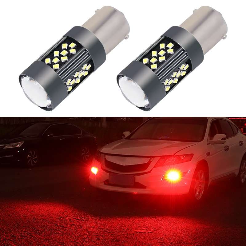 1 Pair 1156 12V 7W Strobe Car LED Fog Light(Red Light)