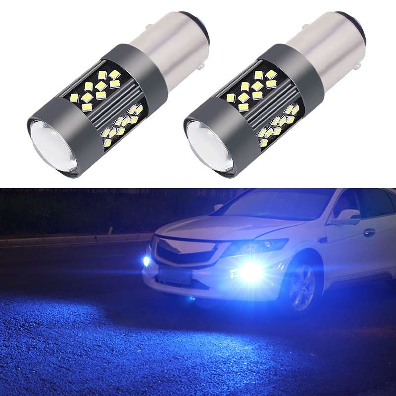 1 Pair 1157 12V 7W Strobe Car LED Fog Light(Ice Blue Light)