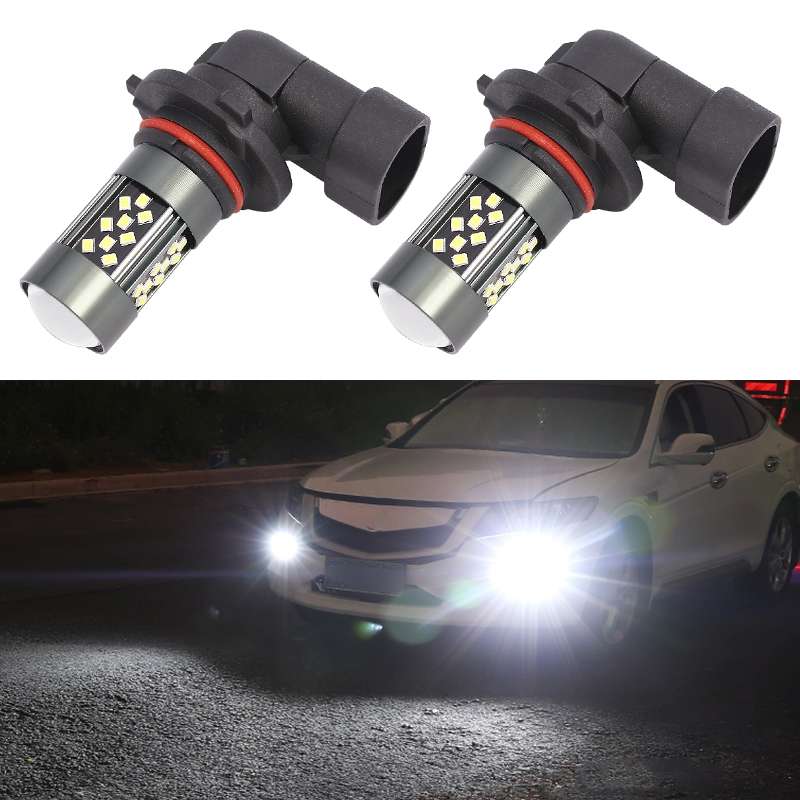 1 Pair 9006 12V 7W Strobe Car LED Fog Light(White Light)