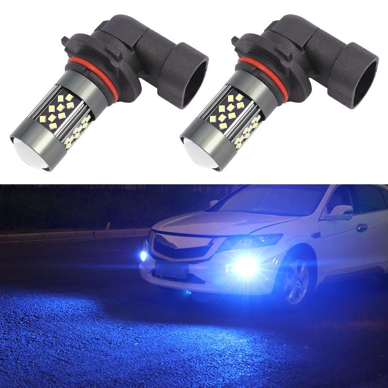 1 Pair 9006 12V 7W Strobe Car LED Fog Light(Ice Blue Light)