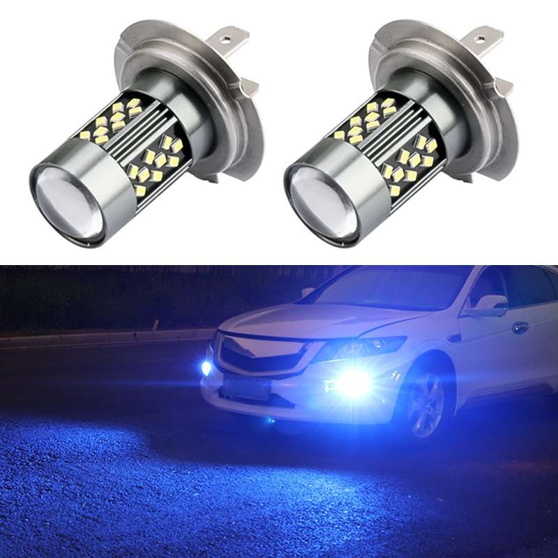 1 Pair H7 12V 7W Strobe Car LED Fog Light(Ice Blue Light)