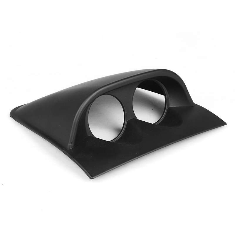 Car 52mm 2 Holes Dash Gauge Meter Pod Mount Holder, Style:Black